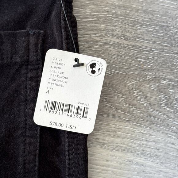 Free People Black Velvet Pants – Women’s Size 4 – NWT - Picture 4 of 11